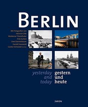 Cover of: Berlin gestern und heute / yesterday and today