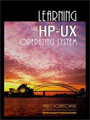 Learning the HP-UX operating system by Marty Poniatowski