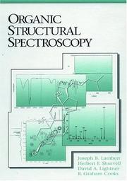 Cover of: Organic structural spectroscopy