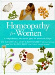 Cover of: Homeopathy for Women : A Comprehensive, Easy to Use Guide for Women of All Ages