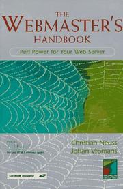 Cover of: The Webmaster's Handbook: Perl Power for Your Web Server