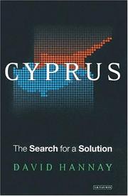 Cover of: Cyprus: the search for a solution