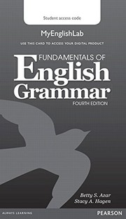 Cover of: Fundamentals of English Grammar Mylab English
