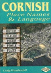 Cover of: Cornish Place Names and Language