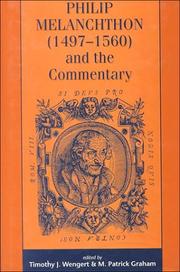 Philip Melanchthon (1497-1560) and the commentary by M. Patrick Graham