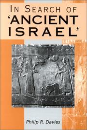 Cover of: In Search of Ancient Israel (Journal for the Study of the Old Testament Supplement Ser Vol 148) by Philip R. Davies