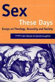 Cover of: Sex These Days: Essays on Theology, Sexuality & Society (Studies in Theology & Sexuality)