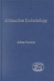 Cover of: Johannine ecclesiology | Johan Ferreira