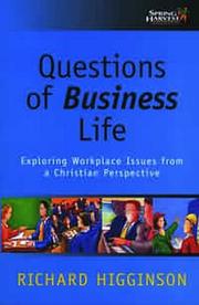 Cover of: Questions of Business Life