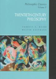 Cover of: Philosophic Classics, Volume V: Twentieth-Century Philosophy