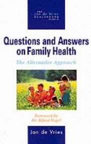 Cover of: Questions and Answers on Family Health (Jan de Vries Healthcare)