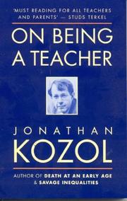 Cover of: On Being a Teacher by Jonathan Kozol