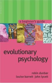 Cover of: Evolutionary Psychology by Robin Dunbar