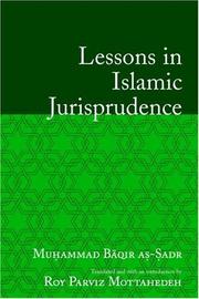 Cover of: Lessons in Islamic Jurisprudence | Muhammad Baqir as-Sadr