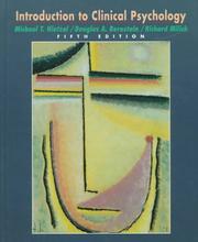 Introduction to clinical psychology by Michael T. Nietzel, Nietzel, Bernstein, Kramer, Milich