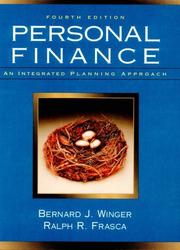 Cover of: Personal Finance by Bernard J. Winger, Ralph R. Frasca