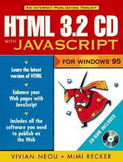 Cover of: HTML 3.2 CD with JavaScript for Windows 95