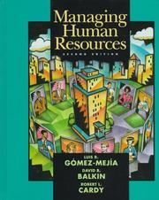 Cover of: Managing human resources by Luis R. Gomez-Mejia