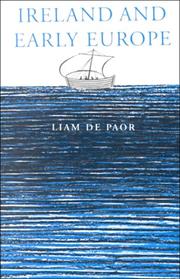 Cover of: Ireland in Early Europe by Liam De Paor
