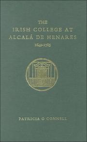Cover of: The Irish College at Alcalá de Henares: 1649-1785