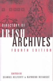 Cover of: Directory of Irish archives | 