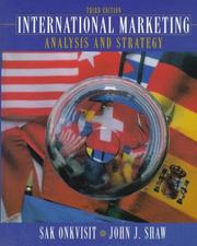 Cover of: International marketing | Sak Onkvisit