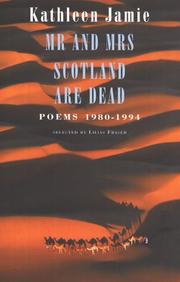 Cover of: Mr. and Mrs. Scotland are dead: poems, 1980-1994