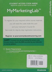 Cover of: 2014 MyLab Marketing with Pearson eText -- Access Card -- for Marketing: Real People, Real Choices