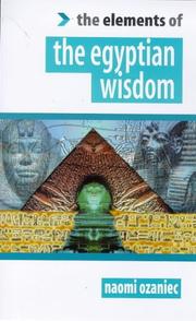 Cover of: The Egyptian wisdom