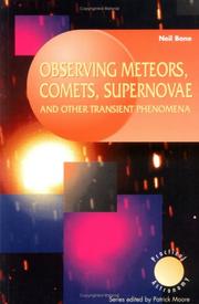 Cover of: Observing meteors, comets, supernovae, and other transient phenomena