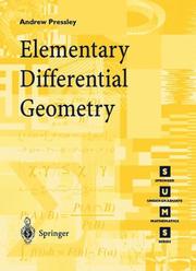 Cover of: Elementary Differential Geometry