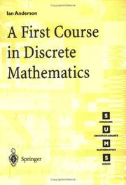 Cover of: A First Course in Discrete Mathematics by Ian Anderson