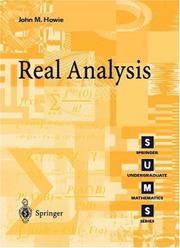 Cover of: Real Analysis by Howie, John M.