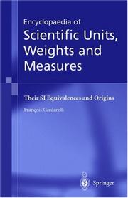 Cover of: Encyclopaedia of scientific units, weights, and measures by François Cardarelli