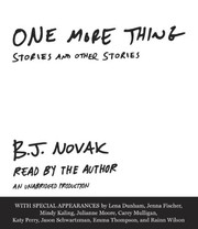 Cover of: One More Thing: Stories and Other Stories