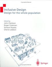 Cover of: Inclusive Design by P.John Clarkson, Roger Coleman, Simeon Keates, Cherie Lebbon
