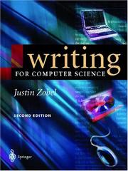 Cover of: Writing for Computer Science by Justin Zobel