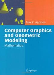 Cover of: Computer Graphics and Geometric Modelling by Max K. Agoston