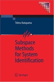 Cover of: Subspace methods for system identification
