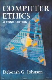 Computer Ethics 4th Edition Deborah G Johnson