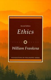 Cover of: Ethics by William K. Frankena