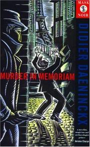 Cover of: Murder in memoriam by Didier Daeninckx