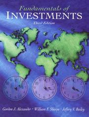 Cover of: Fundamentals of Investments (3rd Edition) by Gordon J. Alexander, William F. Sharpe, Jeffery V. Bailey