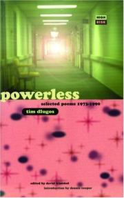 Cover of: Powerless: Selected Poems 1973-1990 (High Risk)