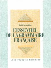 Cover of: L' essentiel de la grammaire française