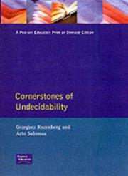 Cover of: Cornerstones of undecidability