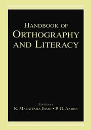 Cover of: Handbook of Orthography and Literacy by 