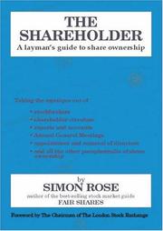 Cover of: The Shareholder by Simon Rose