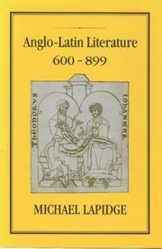 Cover of: Anglo-Latin literature, 600-899