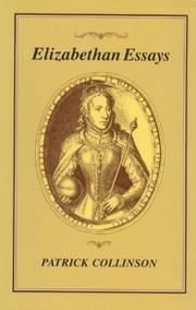 Cover of: Elizabethan essays by Patrick Collinson